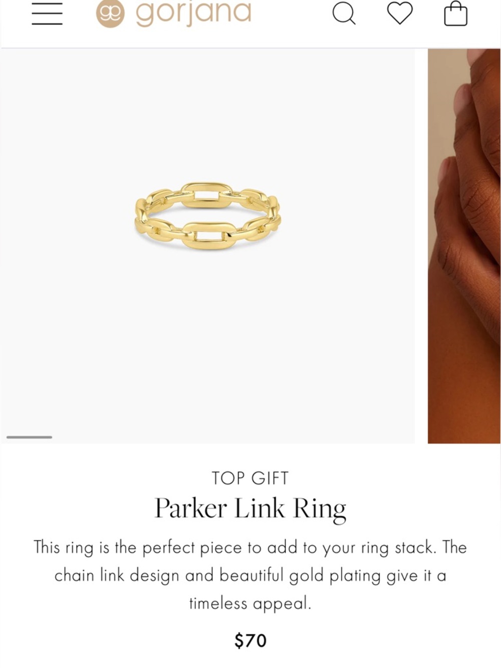 Gorjana Parker ring - Picture 2 of 8